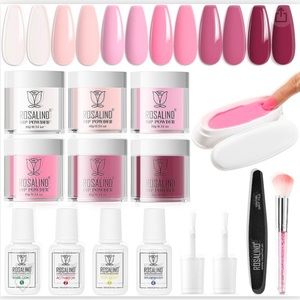 Dip Nails Powder Starter Kit, 6 Colors NEW